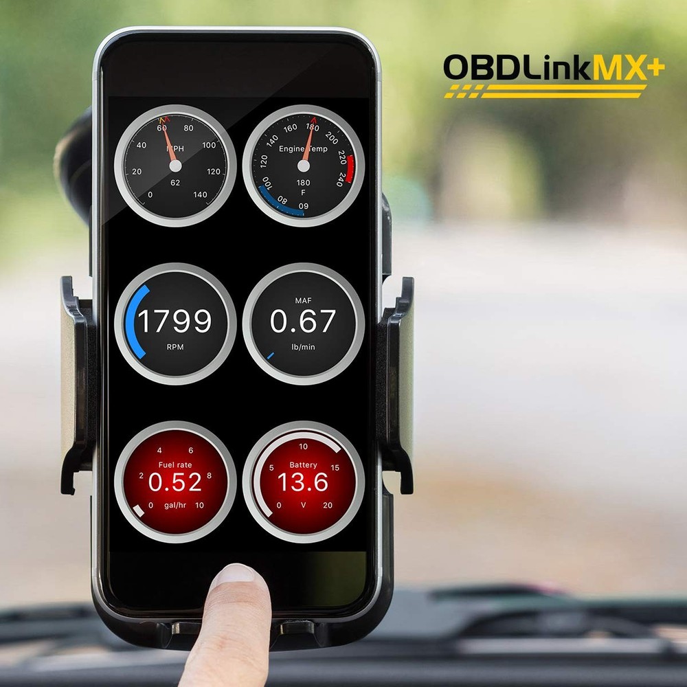 OBDLink MX+ OBD2 Scan Tool with Advanced OEM Diagnostics for iPhone Android