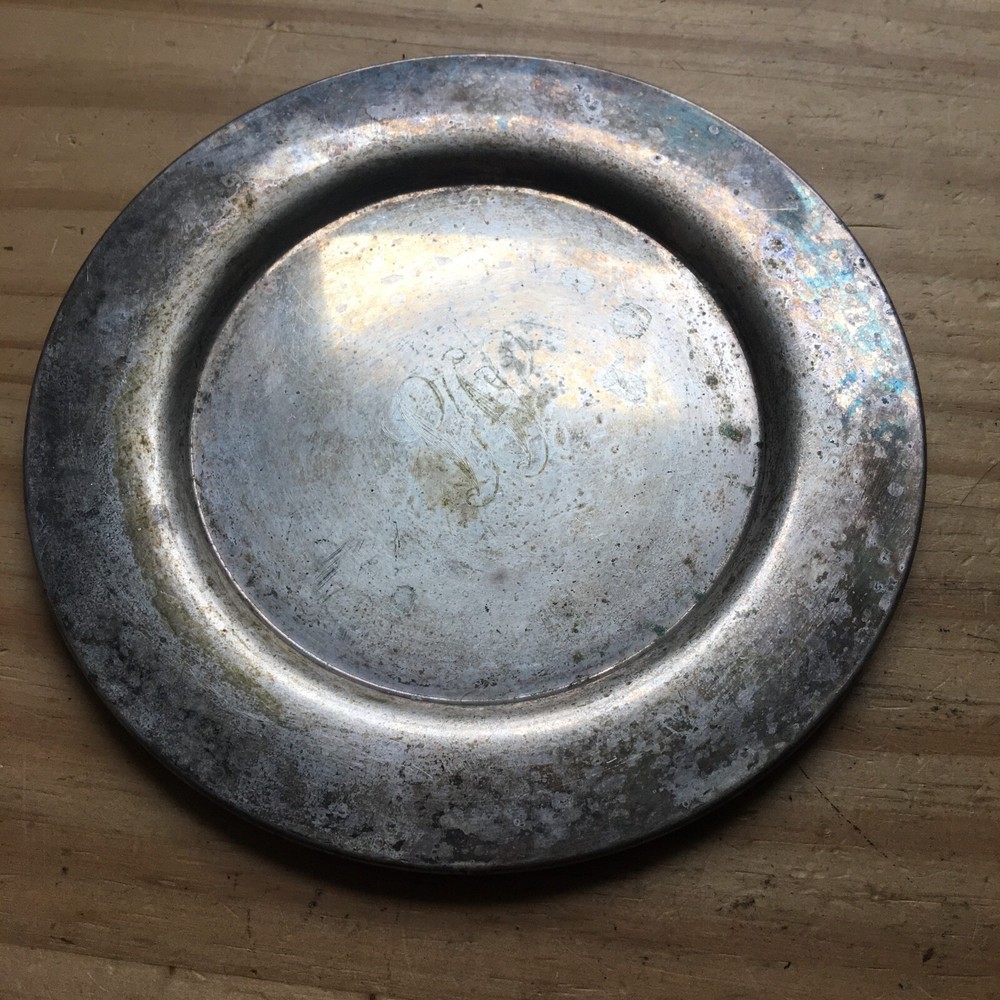 Vintage 1960s Classic WM A Rogers Silver plate Round Small Tray Dish 6"D