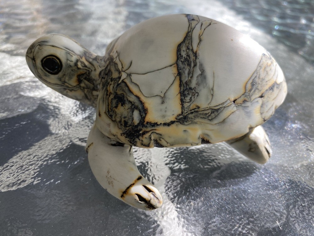 Small Turtle Figurine Resin Statue Table Top Decor 5” # B62