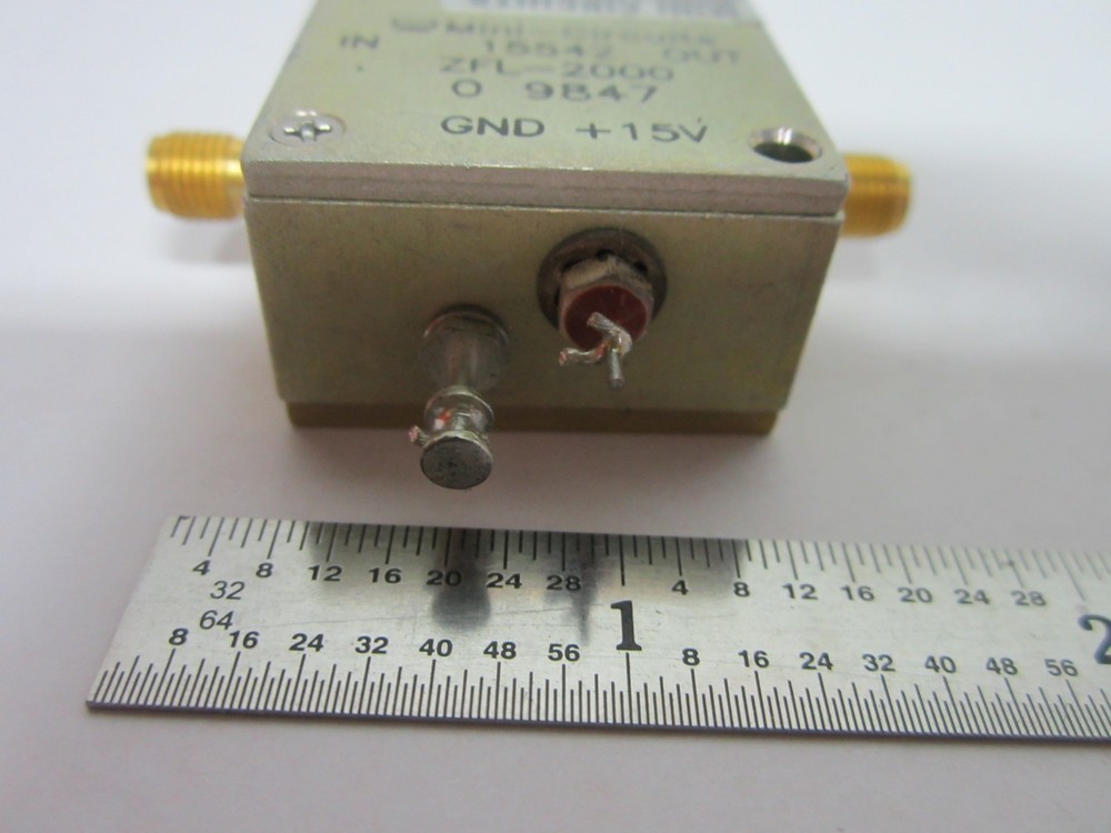 MINI CIRCUITS RF AMPLIFIER FREQUENCY ZFL-2000 BIN#B2-C-85