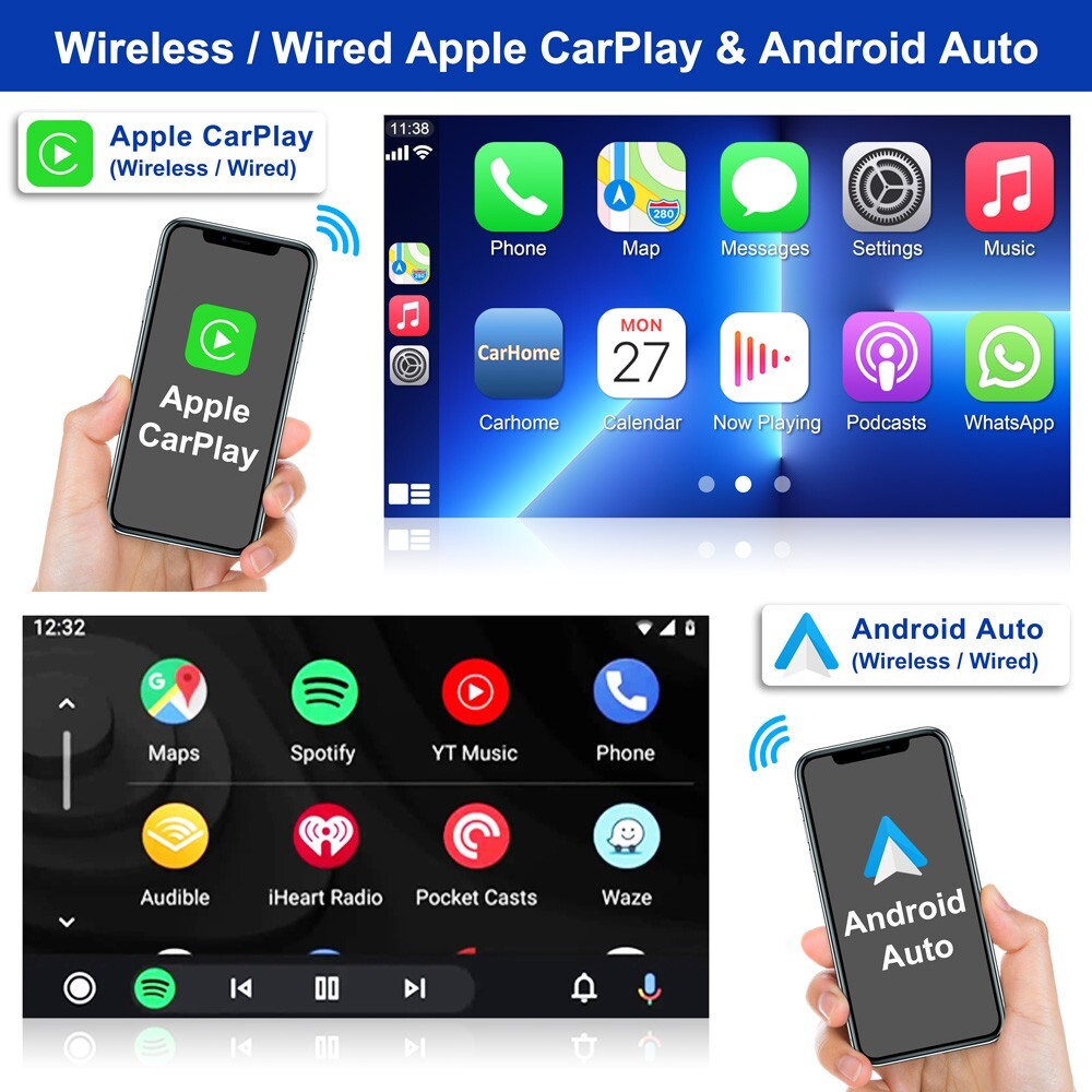 FOR TOYOTA COROLLA 2009-2013 Apple Carplay Car Radio Android 13 GPS Navi Stereo