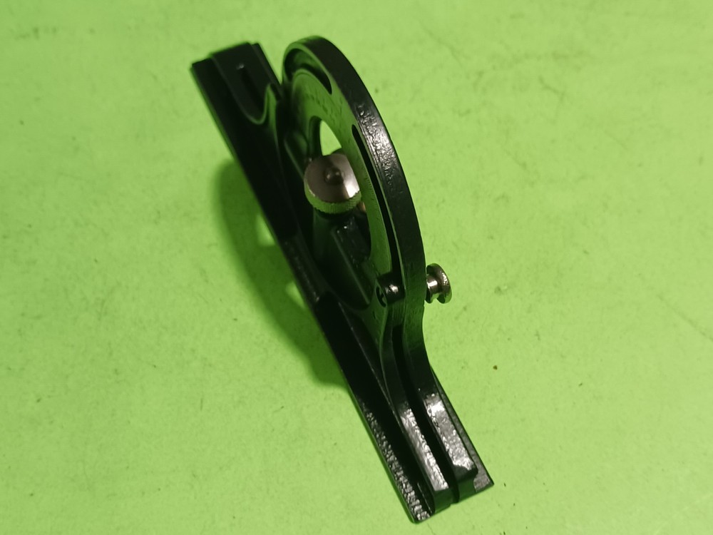 VINTAGE LUFKIN PROTRACTOR HEAD BLACK (FOR COMBINATION SQUARE) WORK GREAT