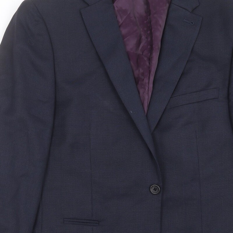 NEXT Mens Blue Wool Blend Suit Jacket Size 42