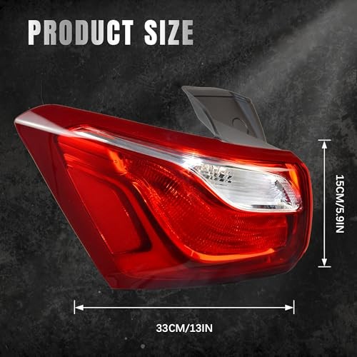 Tail Light Assembly Compatible with Chevy Equinox 2018 2019 2020 Left left side