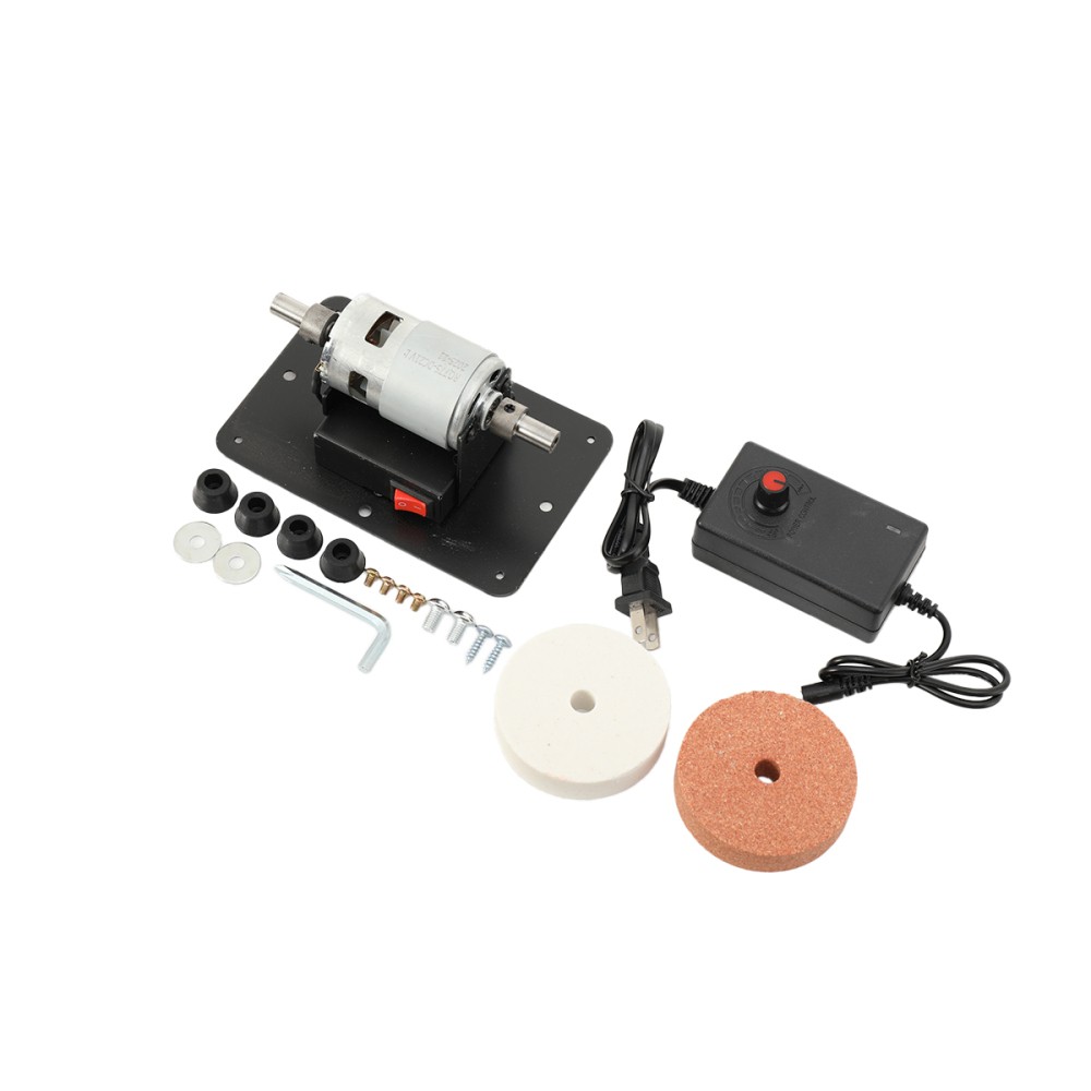 Electric Benchtop Grind Sander Adjustable Variable Speed Table Grinding Machine