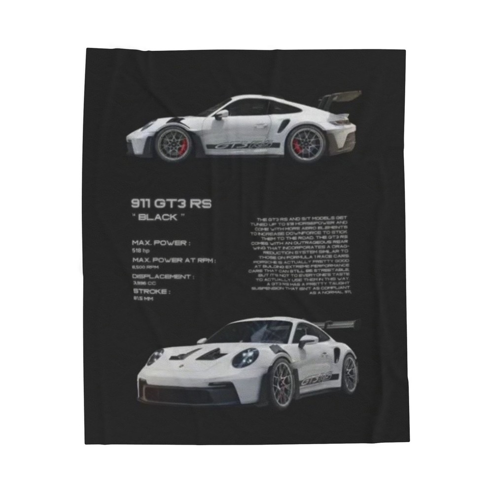 Car Throw Blanket. GT3 RS Blanket.