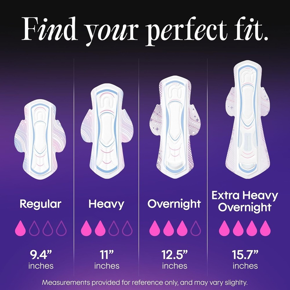 Ultra Thin Pads, Heavy Absorbency, 56 Count Packaging May Vary