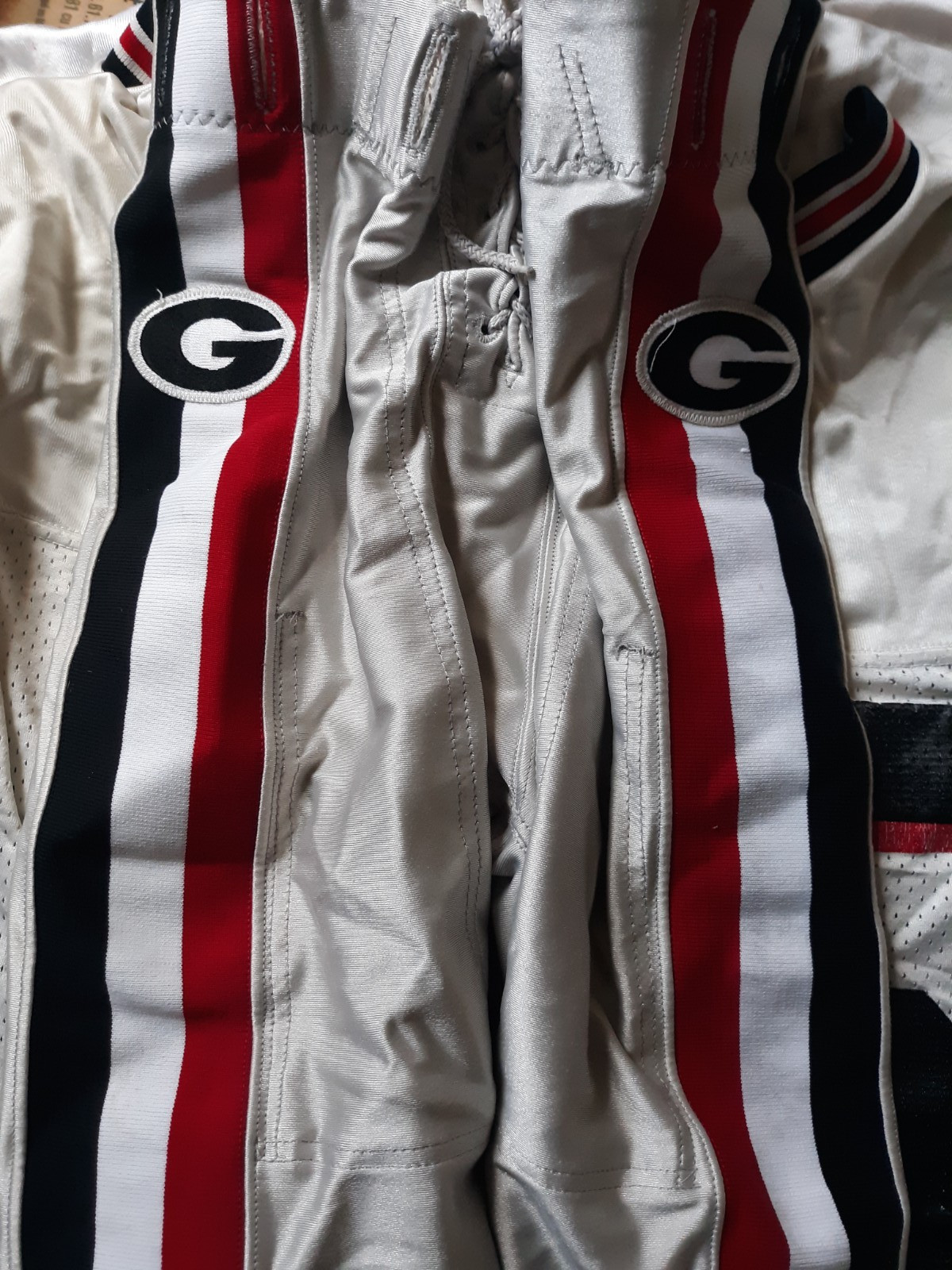** LOT ** (6) Game Worn Football Pants Georgia G Bulldogs Style
