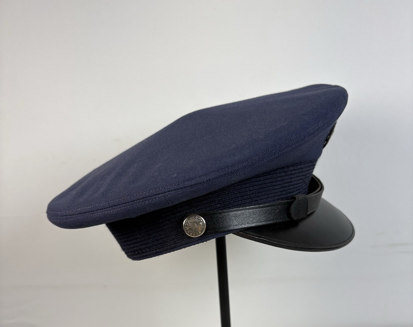 NAMED Vietnam Era USAF Service Cap Bancroft DSA 1970 Type I Hat Air Force Blue