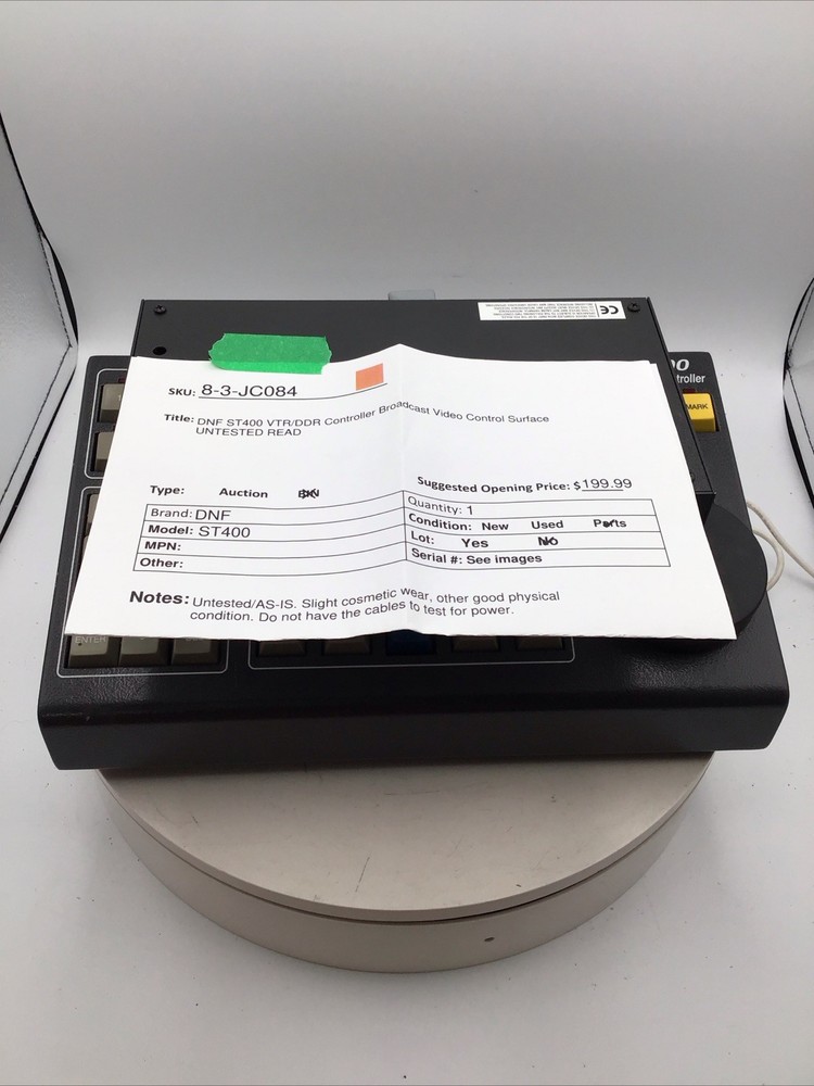 DNF ST400 VTR/DDR Controller Broadcast Video Control Surface UNTESTED READ