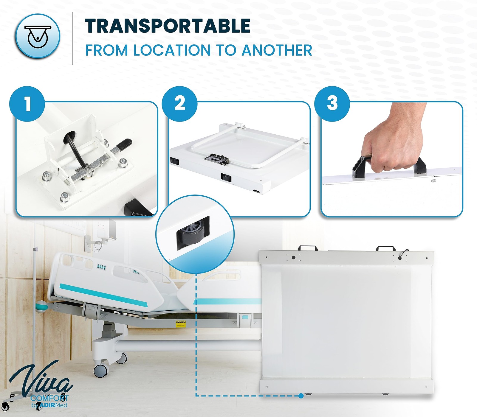 VivaComfort Wheelchair Scale Bariatric Wheelchair Scale with Ramp,1100 lb/500 Kg