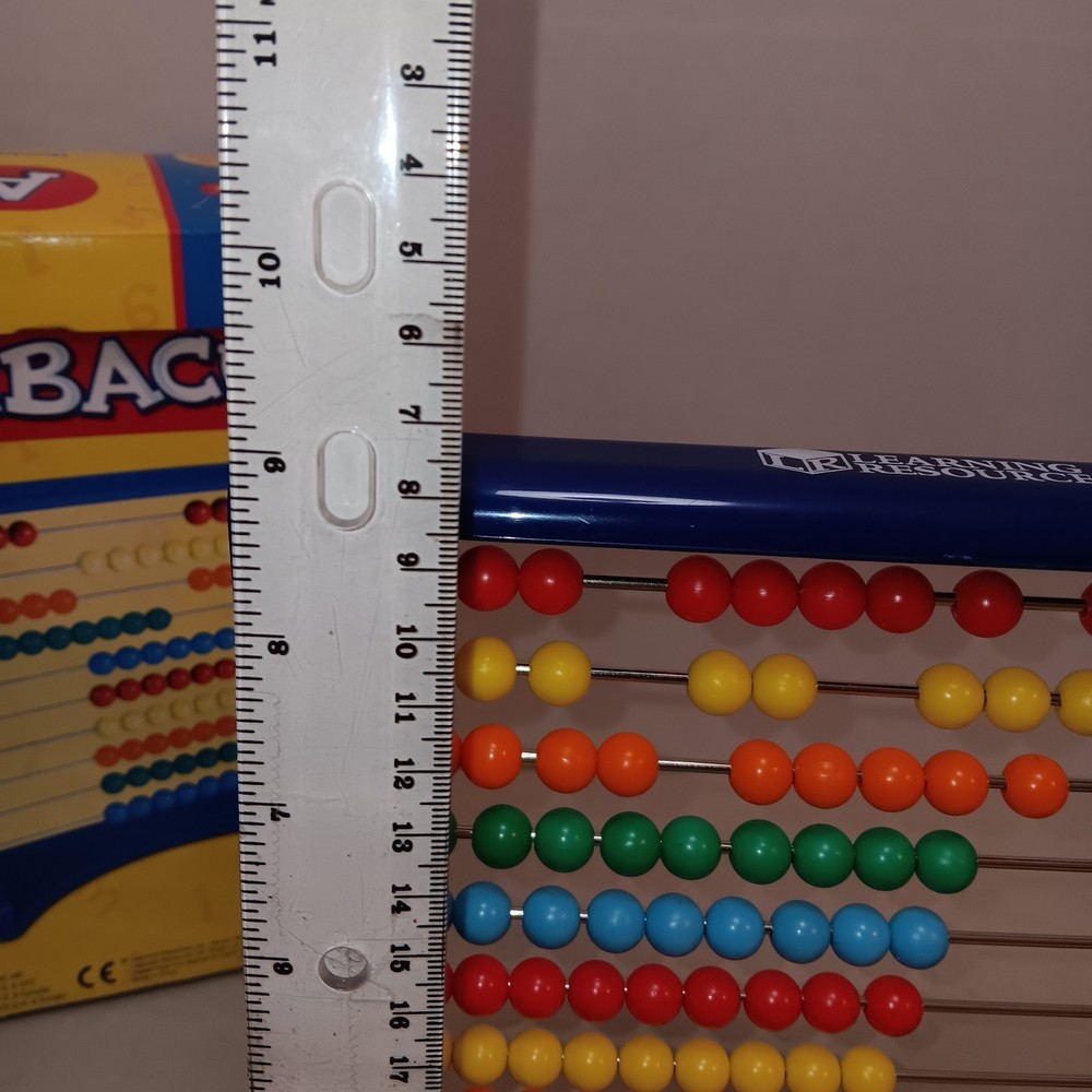 Learning Resources Ten-Row Abacus, Math, Addition,Subtraction,Homeschool