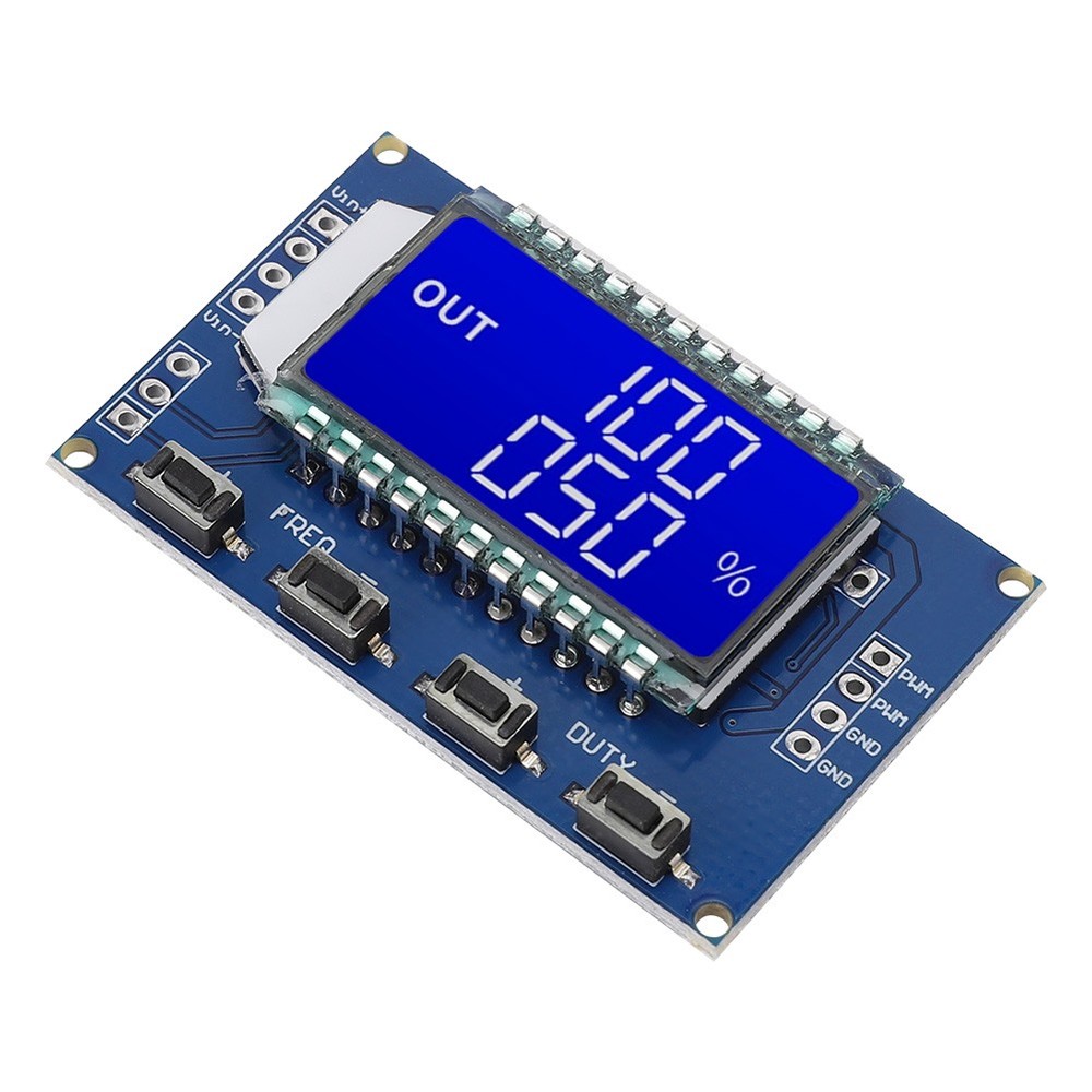 Blue Square Wave Signal Generator PWM Board Module Pulse Frequency Duty Cycle Ad