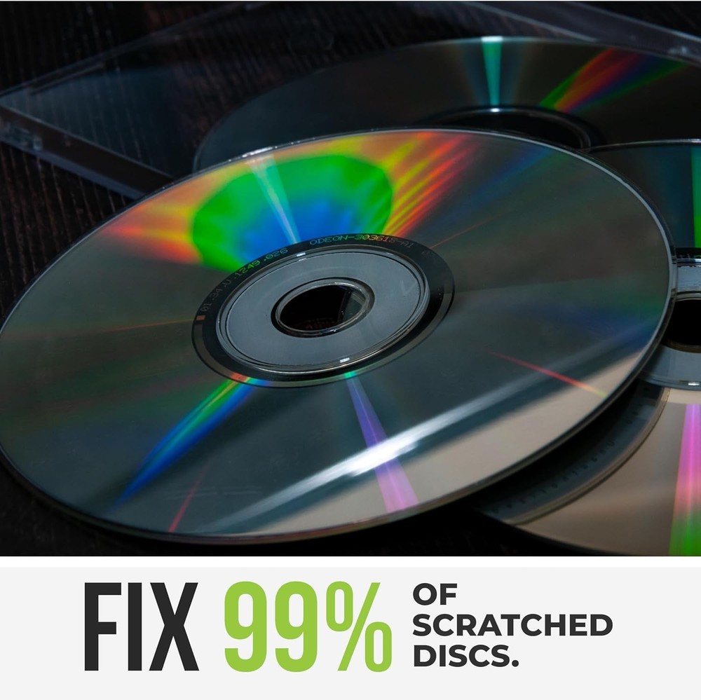 Aleratec Motorized CD/DVD Disc Repair Cleaner Scratch Remover System w/ Solution
