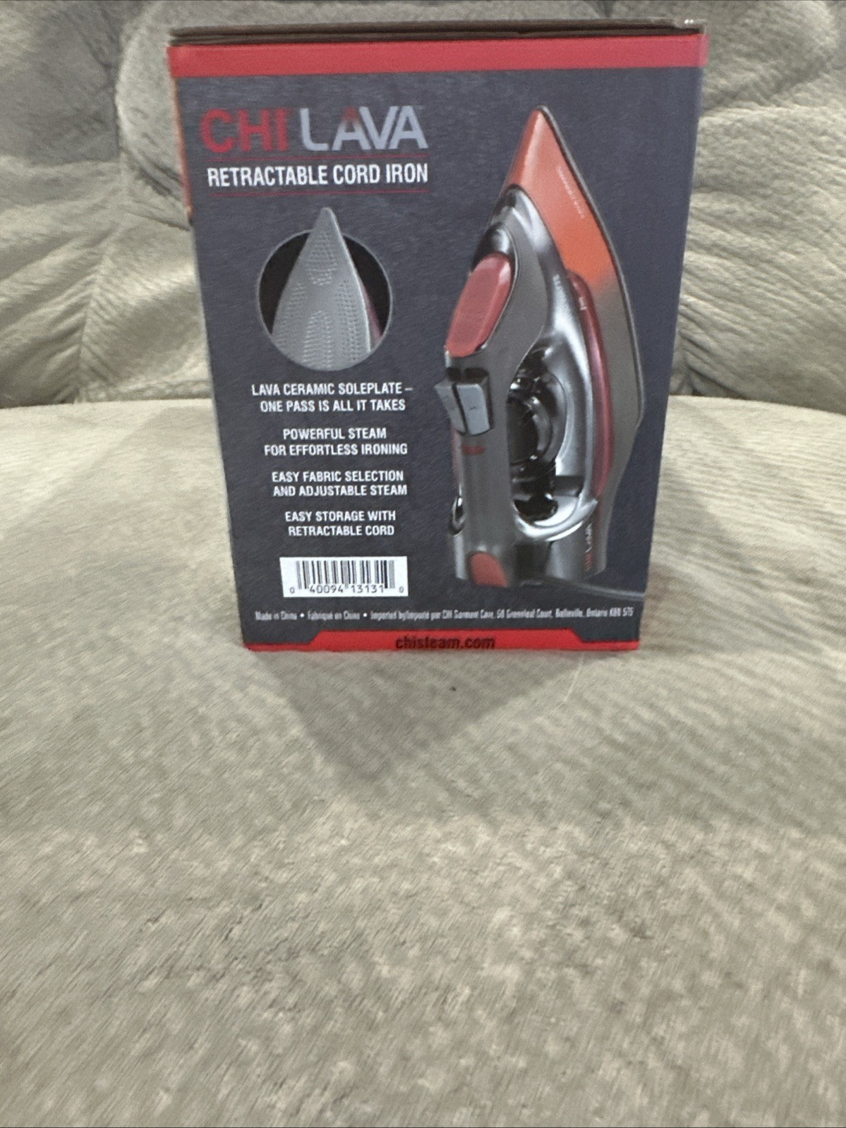 CHI STEAM: CHI LAVA Iron (13131) - Retractable Cord, Ceramic, Steam *NEW*