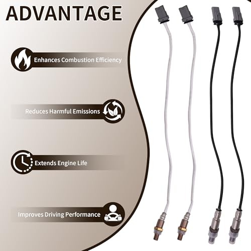 4PCS Upstream Downstream O2 Oxygen Sensor Set 234-4940 234-4974 Replacement