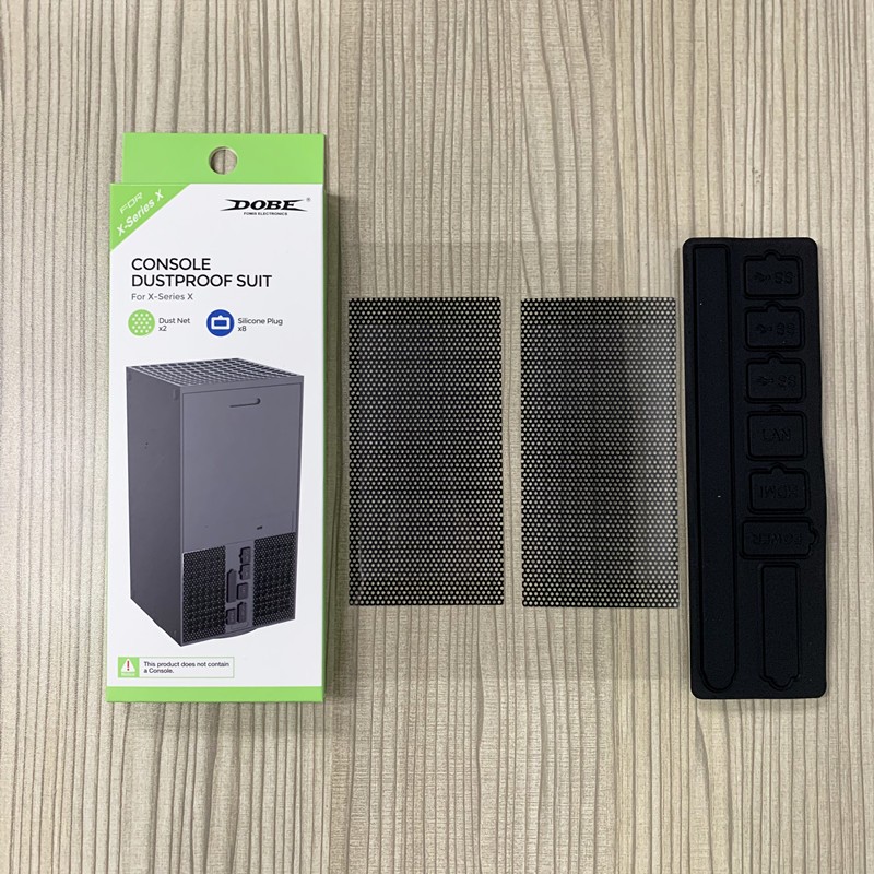 1Set Net+Silicone Plug Kit Dustproof Suit Mesh Filter For Xbox Series X Console