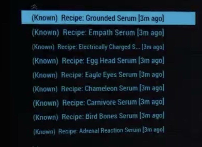 (Xbox) All 19 Serum Recipe Plans