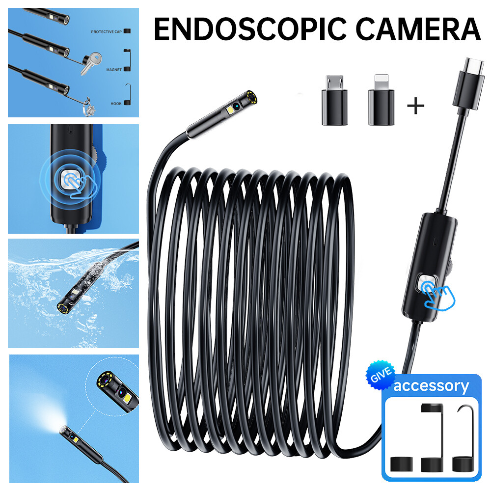 Waterproof USB Endoscope Borescope Snake Inspection Phone Camera Samsung Android
