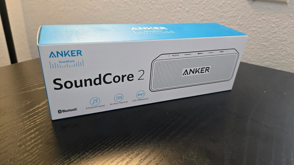 Anker Soundcore 2 Wireless Portable Bluetooth Speaker Black New