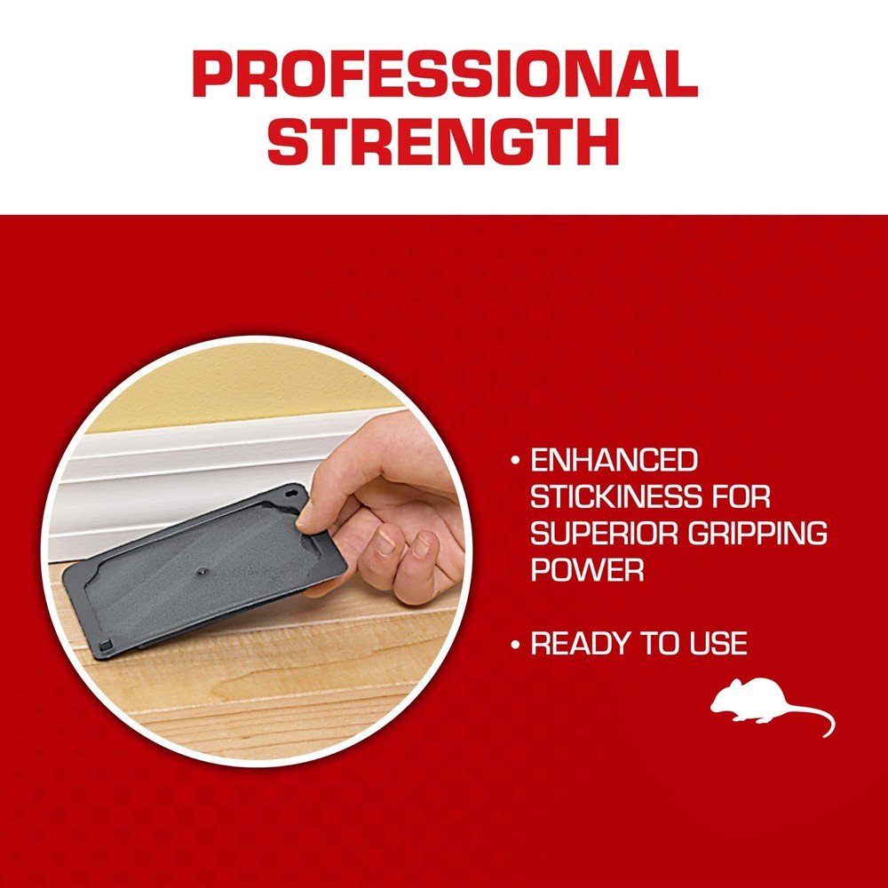 Tomcat Mouse Trap with Immediate Grip Glue, Ready-To-Use, 6 PACK - 24 Traps