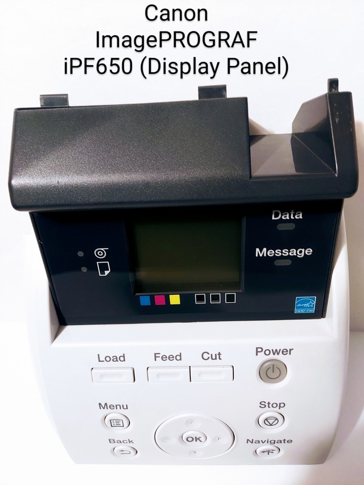 Canon imagePROGRAF iPF650 Display Panel Tested Working