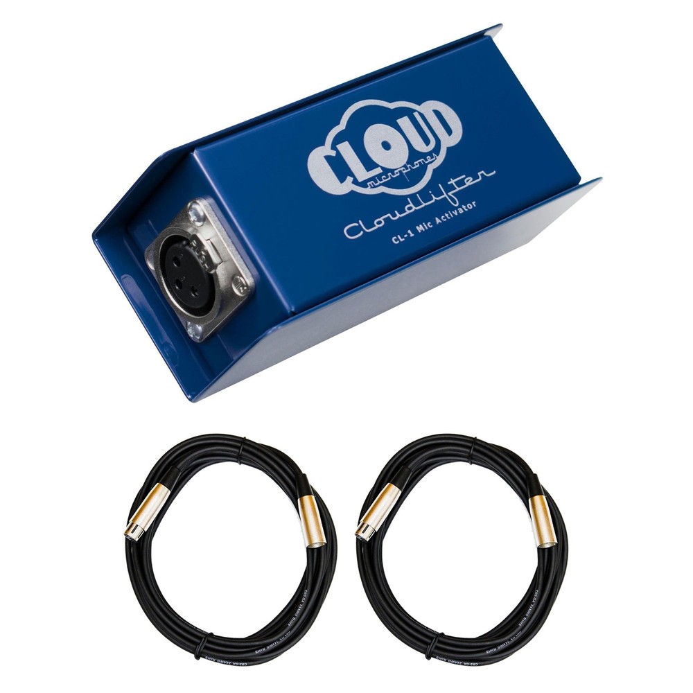 Cloud Microphones Cloudlifter CL-1 Mic Activator Bundle with XLR Cables