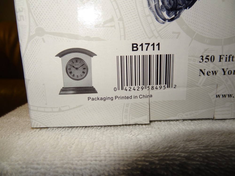 Bulova B1711 The Bristol Clock - NEW / OPEN BOX