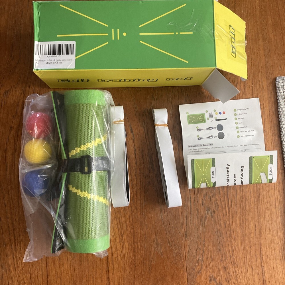 8PC/Set Golf Training Mat for Swing Detection Batting Practice Training Aid Game