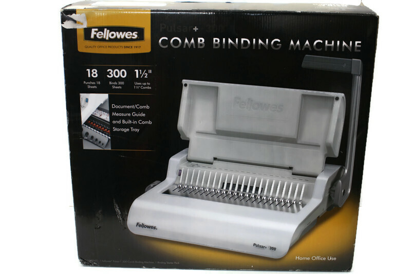 Fellowes CRC50068 - Pulsar+ 300 COMB BINDING Machine w/Starter Pack