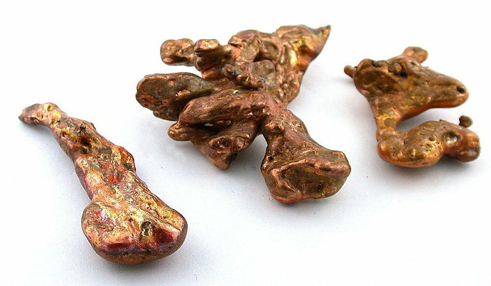 THREE ARIZONA COPPER NUGGET  CN3
