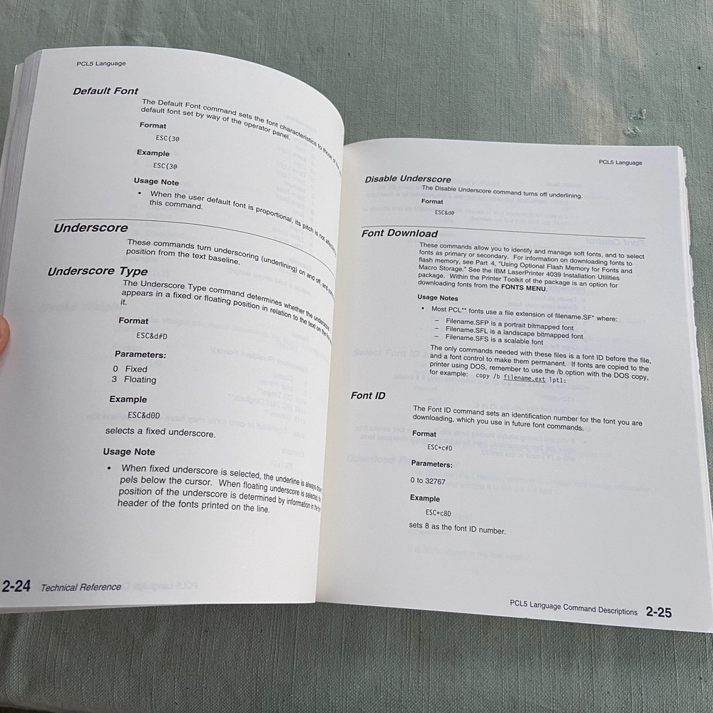 Technical Reference Manual IBM Laser Printer 4039 Series Lexmark 1993 2nd Ed VTG