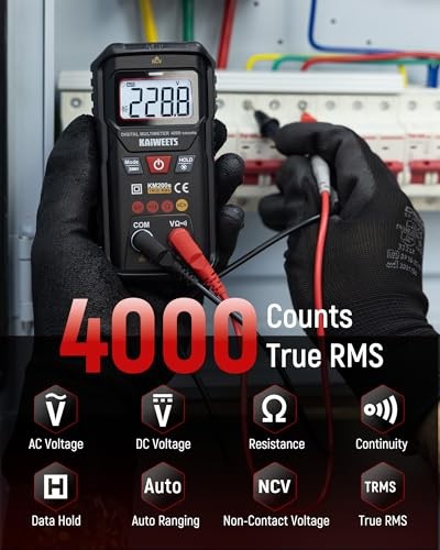 KM200s Smart Digital Multimeter True RMS, 4000 Counts, Auto Ranging