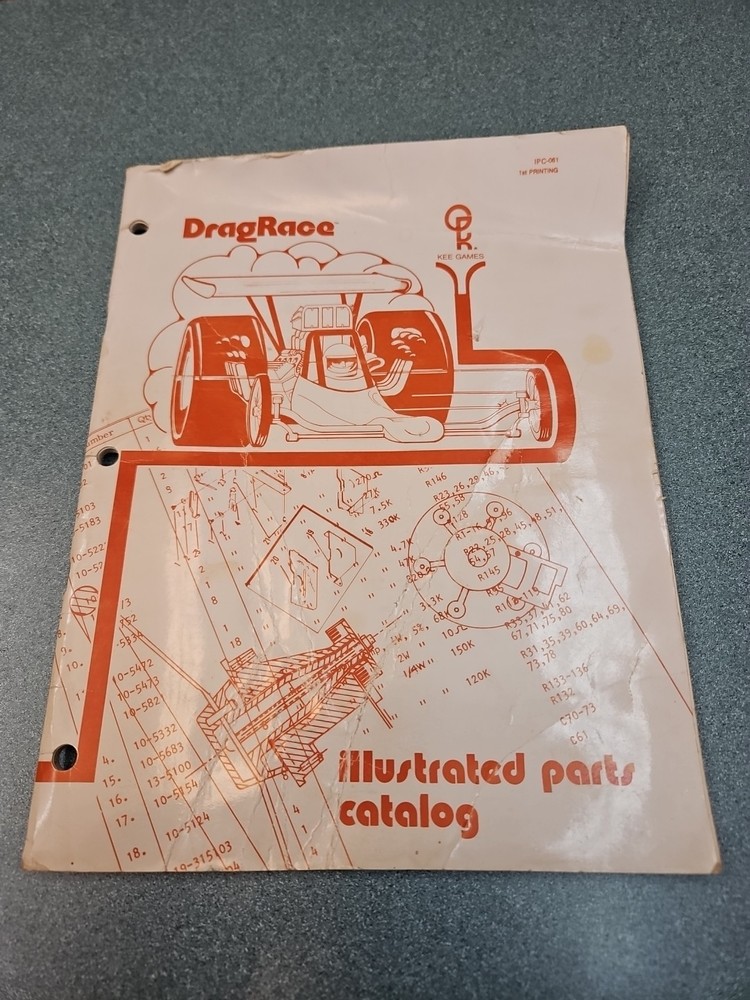 DRAG RACE ATARI Illustrated Parts Catalog