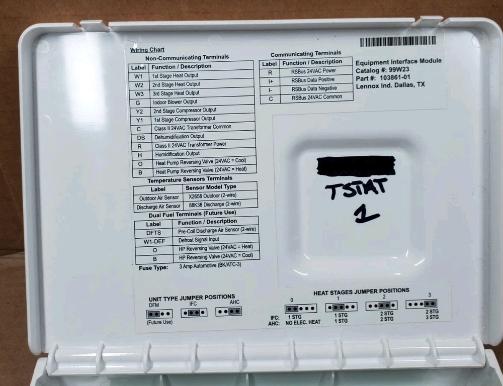 Lennox Equipment Interface Module 99W23 Used Working