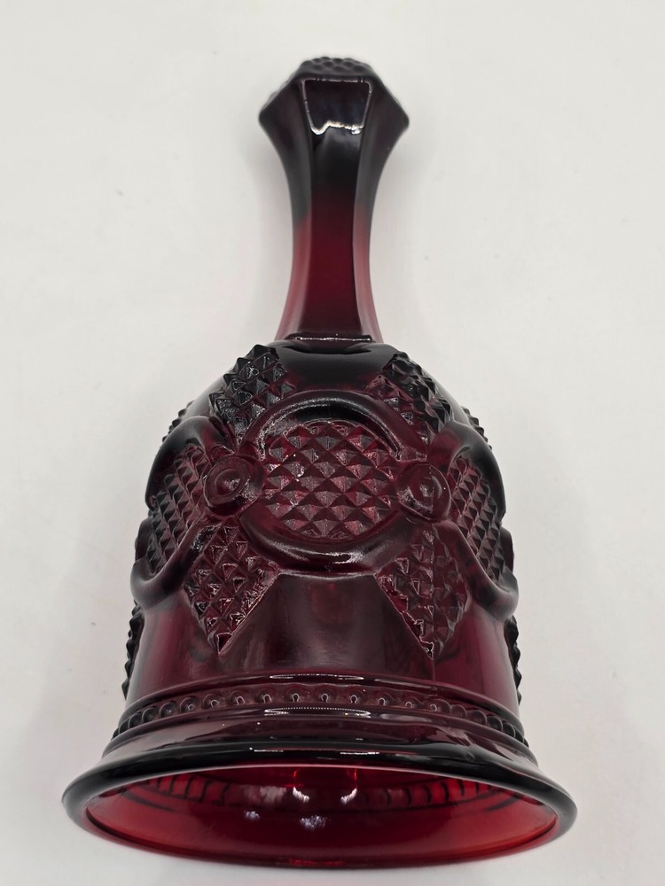 Vintage Avon 1876 Cape Cod Collection, Ruby Red Glassware Hostess Bell