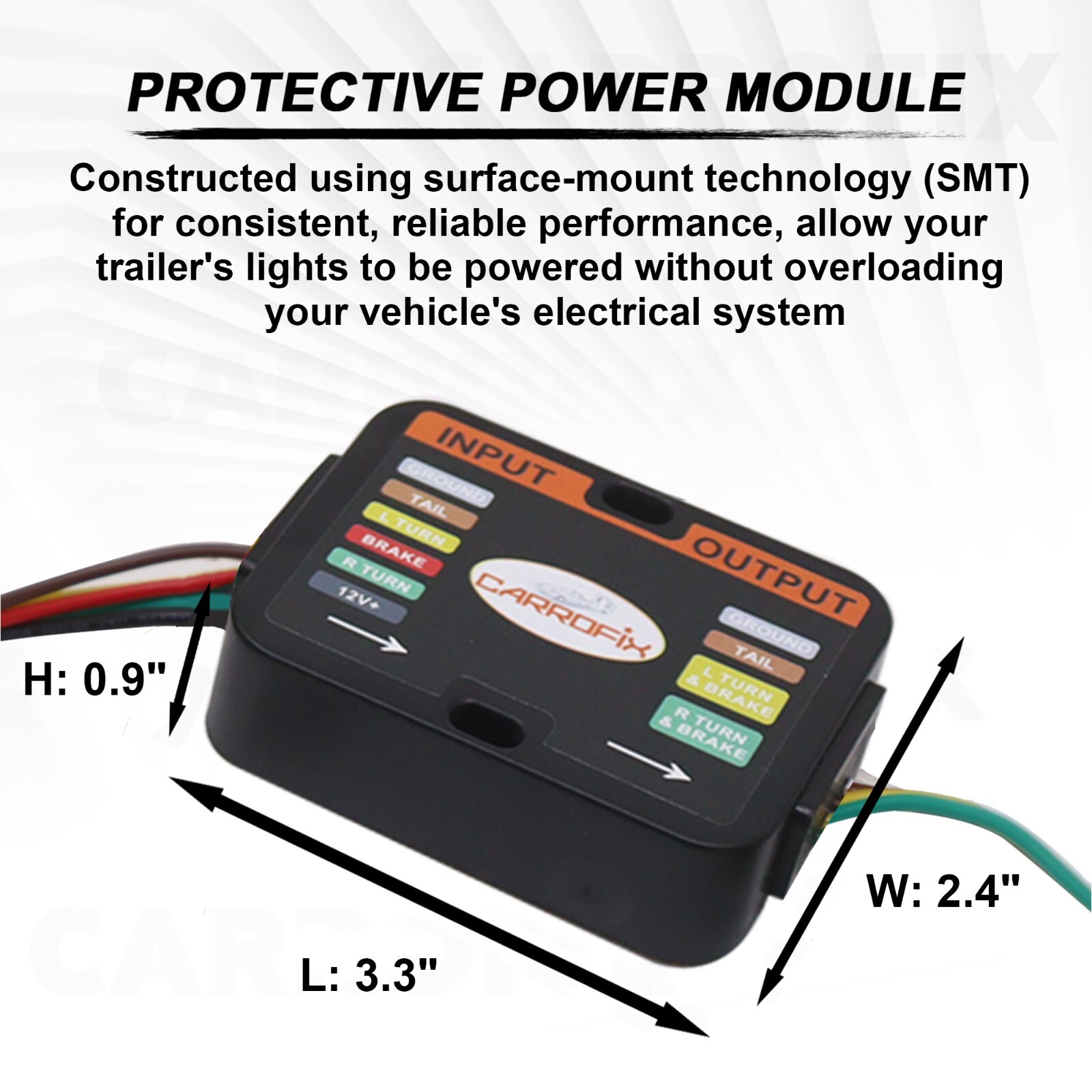Custom 4 Way Flat Trailer Wiring Harness for Hyundai KIA with Tow Package C56332