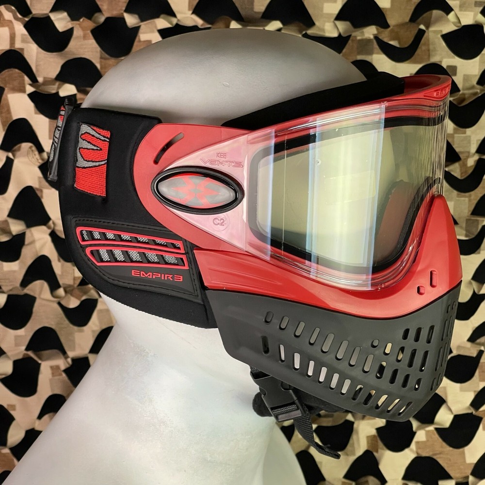 NEW Empire E-Flex Paintball Mask - Red