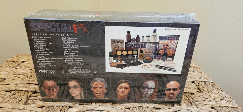 PROFESSIONAL SPECIAL EFFECTS FX ALL PRO MAKEUP KIT COMPLETE KIT ~ MEHRON Sealed