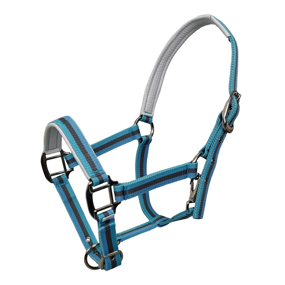 Adjustable Horse Halter - Alloy Hardware, Adjustable Fit, Soft Rubber Padding...