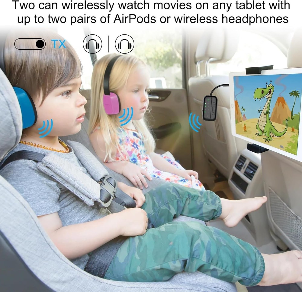 2026 Pro Bluetooth 5.4 Transmitter Receiver with Qualcomm Chipset,2-in-1 Airp...