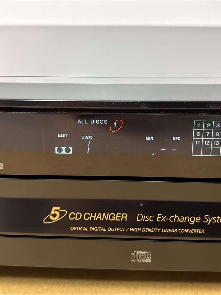 Sony CDP-CE375 Compact Disc 5 Disc CD Player Multi Changer Carousel No Remote