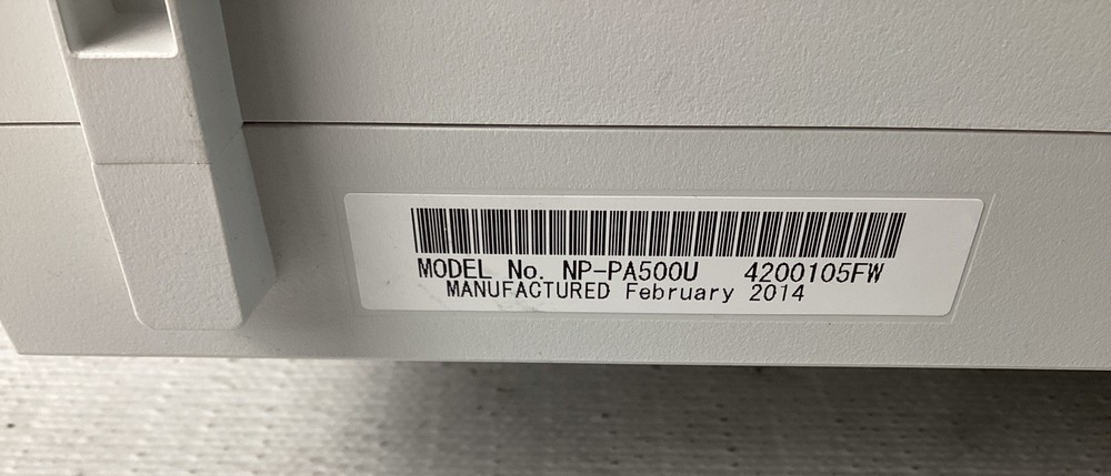 NEC NP-PA500U Projector 1690 Lamp Hours