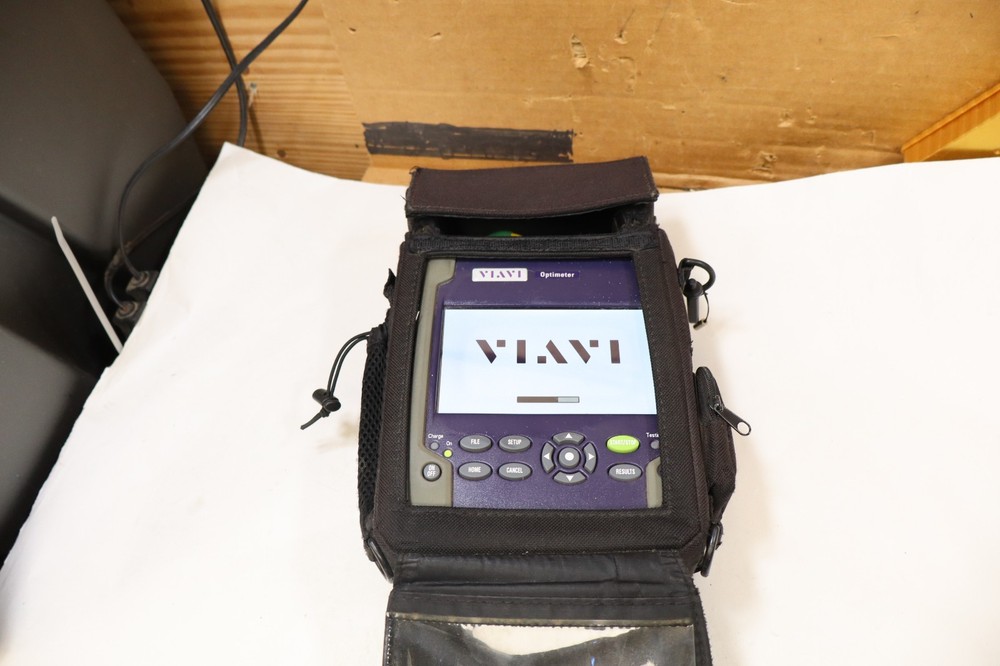 VIAVI Optimeter Optical Fiber Tester EOPT-PONATT with Launch Cable & Case