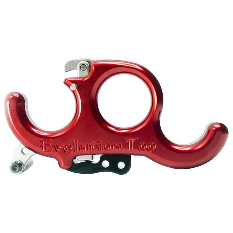 Carter Evolution Too 2 Finger Archery Release, Red (RBEV5133)