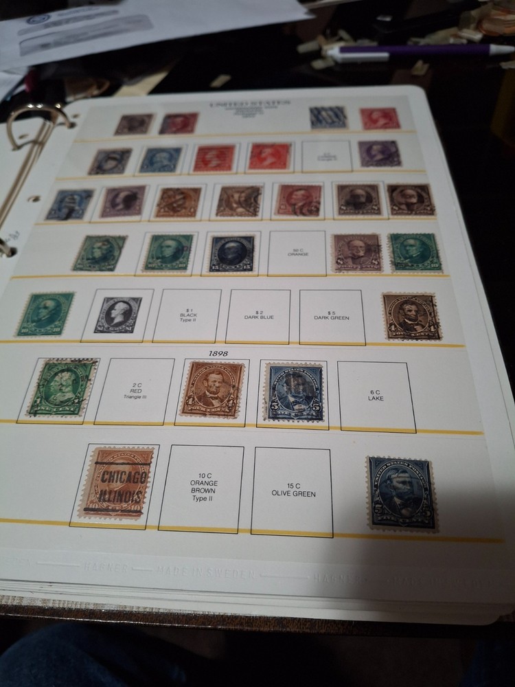 Hagner Hingeless Album for US Stamps to Scott 992