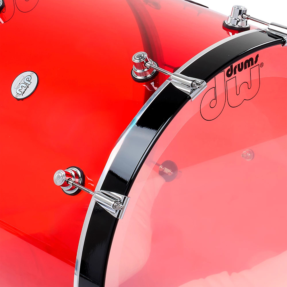 DW Design Series Acrylic 4-Piece Shell Pack Ruby Glass