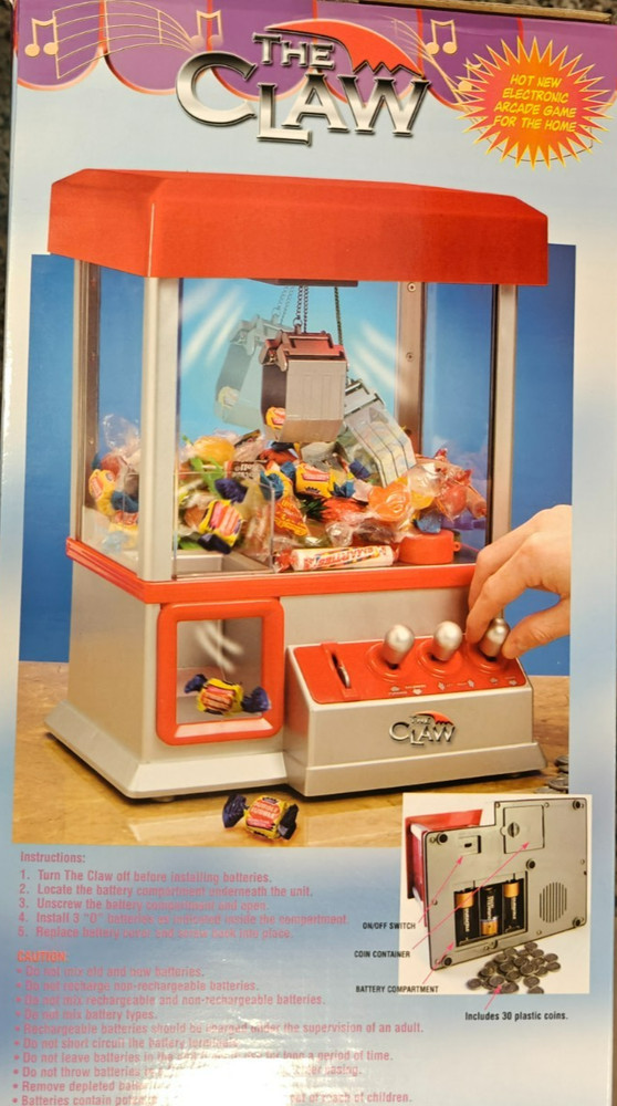 The Claw Toy Candy Grabber Machine Electronic Arcade Game