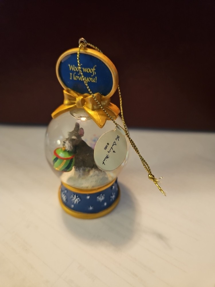 the danbury mint christmas mini globe snow