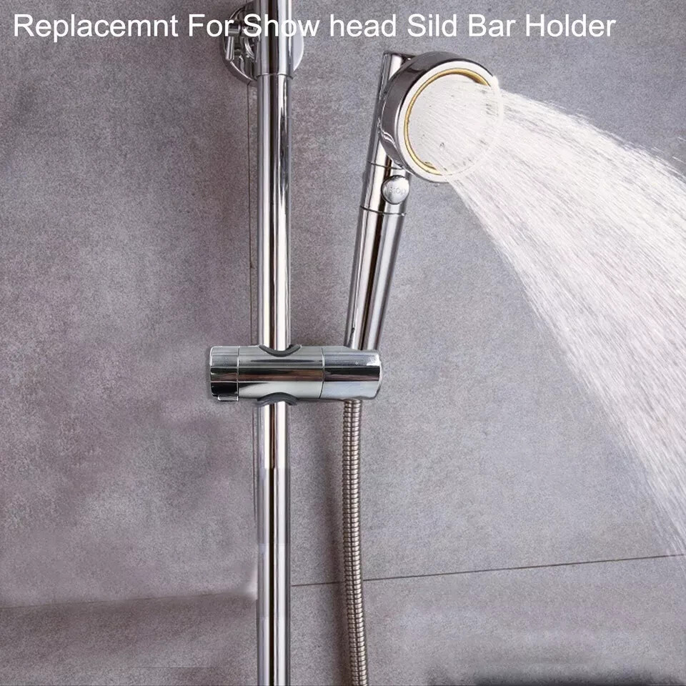 Universal Adjustable Shower Head Holder Slide Bar Bracket Replacement For Slide
